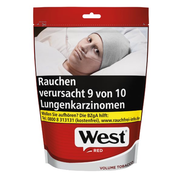 West Red Volume Tobacco Beutel 1 x 95g Tabak